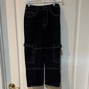 Men's Relaxed Fit Black Jeans